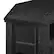 Alt View 1. Walker Edison - Glass Two Door Corner Fireplace TV Stand for Most TVs up to 55" - Black.