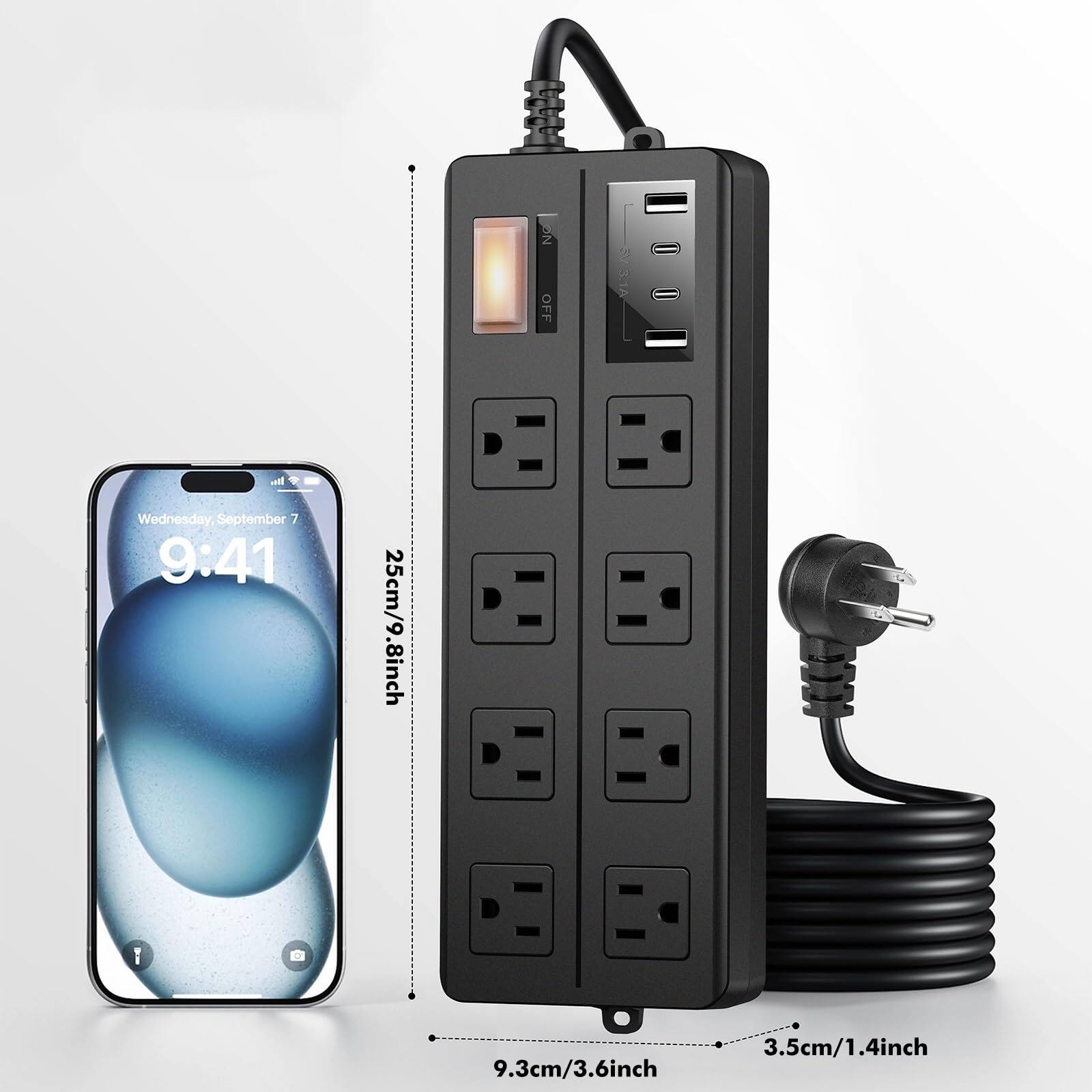 NO OFF all Wednesday, September 7 9:41  
25cm/9.8inch  
9.3cm/3.6inch  
3.5cm/1.4inch