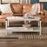 Alt View 21. Walker Edison - Rustic Farmhouse Wood Coffee Table - Stone Gray.