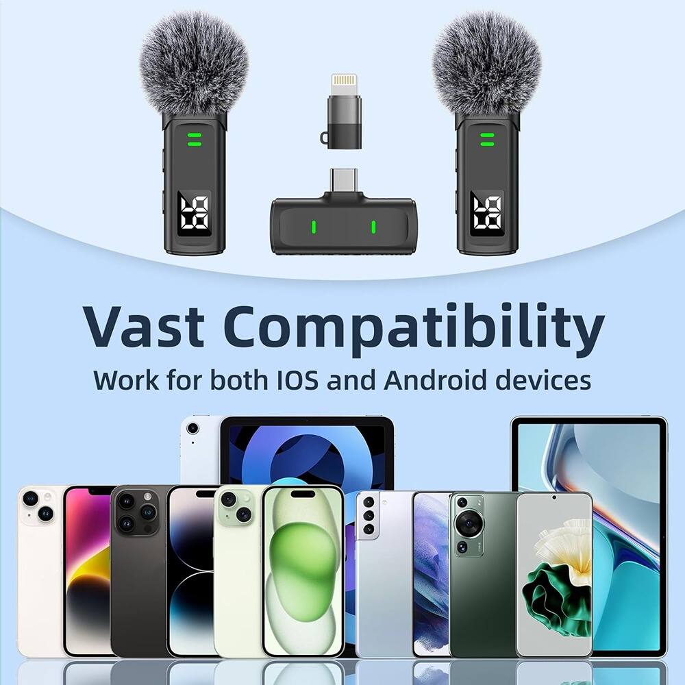 Vast Compatibility  
Work for both iOS and Android devices