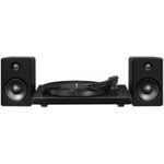 Front Zoom. Victrola - Bluetooth Stereo Audio system - High-Gloss Black.