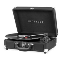 Victrola - Bluetooth Stereo Turntable - Black - Front_Zoom