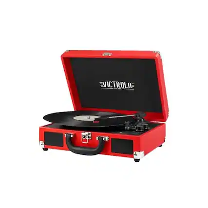 Front. Victrola - Turntable - Red.