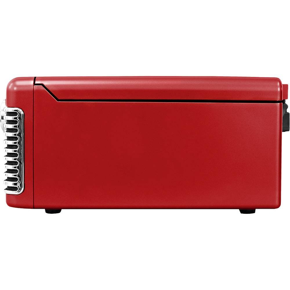 Alt View 11. Victrola - 50's Bluetooth Stereo Audio System - Red.