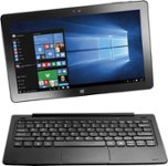 Front Zoom. 11.6" - Tablet - 32GB - With Keyboard - Black.