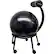 Front. PurAthletics - ZenZu Ball Chair - Black.