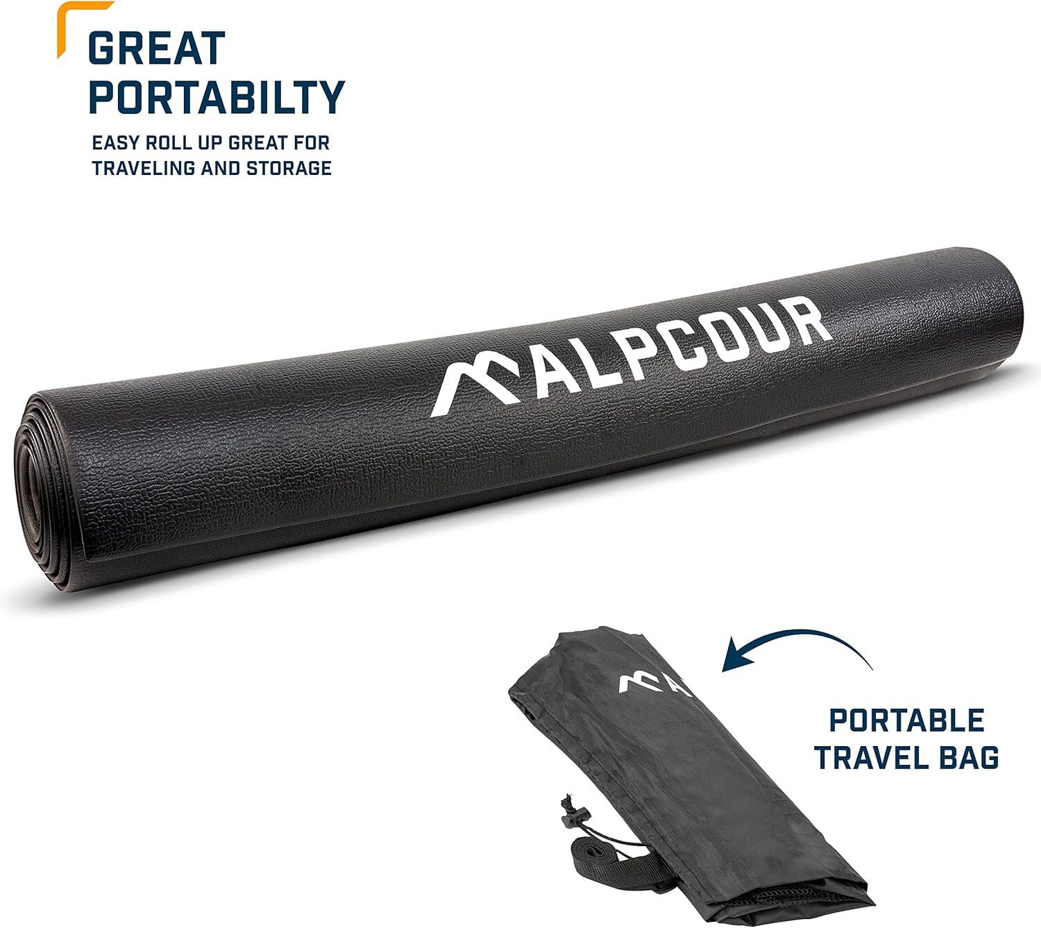 Great portability, easy roll-up, great for traveling and storage. AlpCour portable travel bag.
