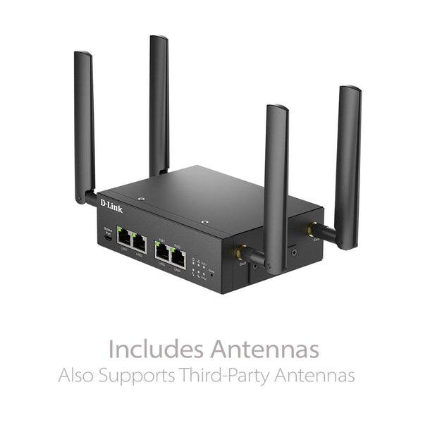 D-Link T

Includes Antennas  
Also Supports Third-Party Antennas