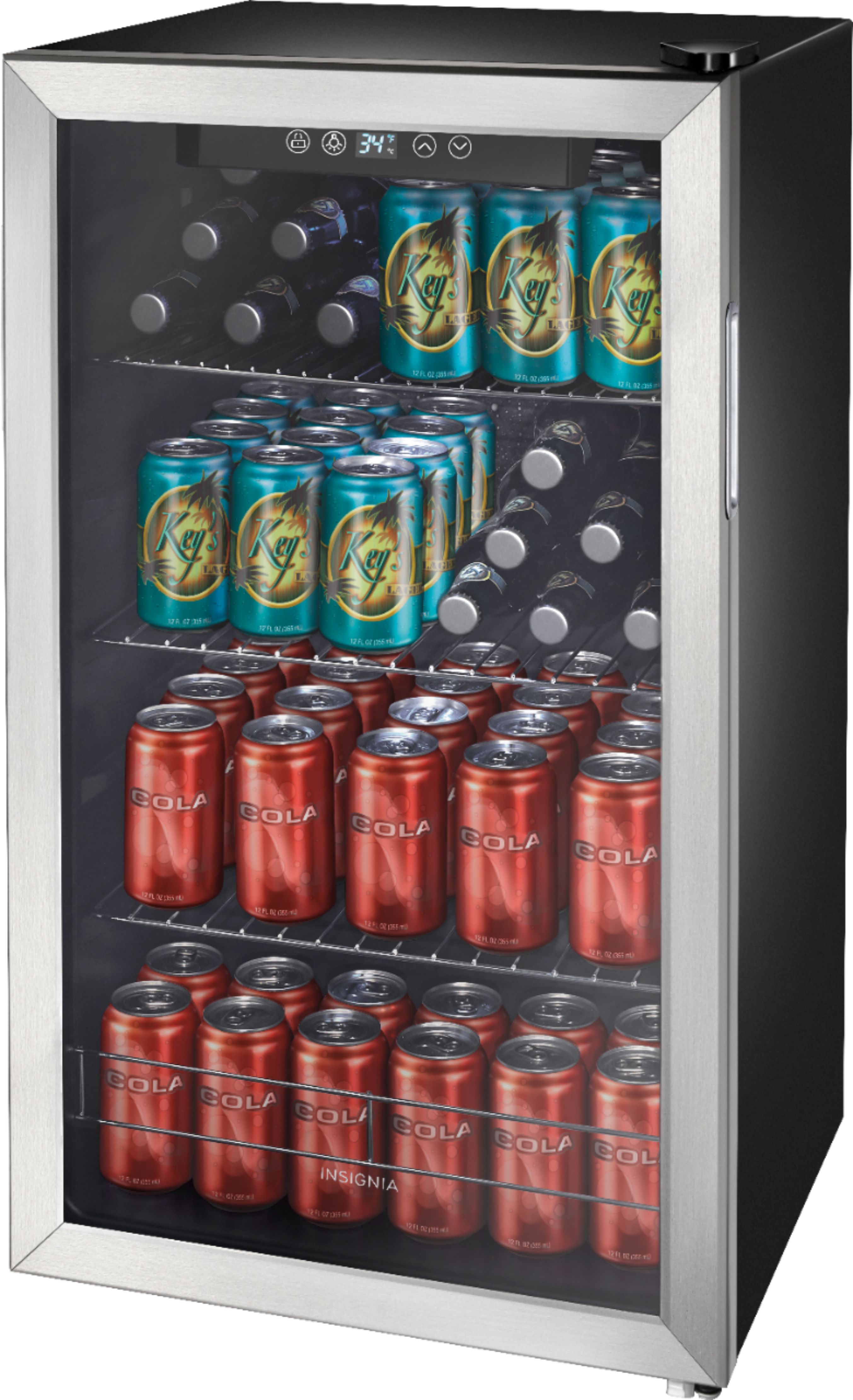 Insignia™ 115-Can Beverage Cooler Stainless Steel NS-BC115SS9 - Best Buy