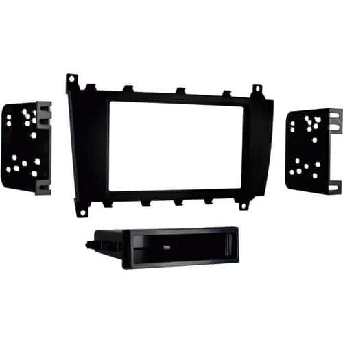 Metra - Dash Kit for Select 2005-2012 Mercedes-Benz C Class G DIN - Matte Black - Front_Zoom