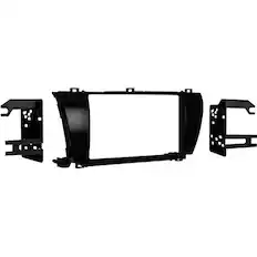 Front. Metra - Dash Kit for Select 2014-2016 Toyota Corolla DDIN - Charcoal.