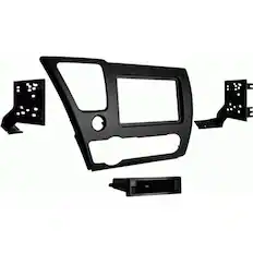 Front. Metra - Dash Kit for Select 2013-2015 Honda Civic DIN - Black.