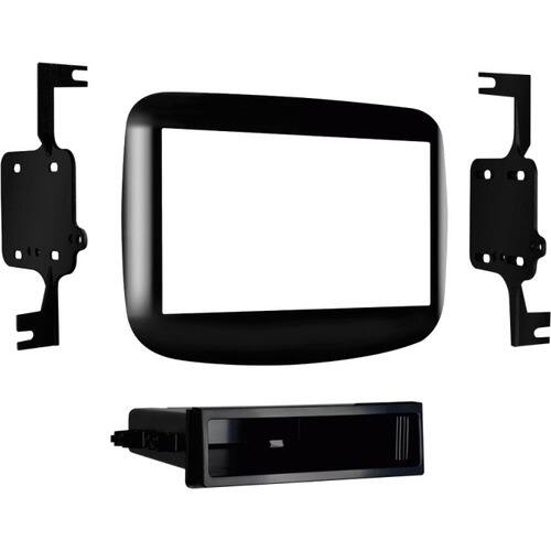 Front. Metra - Dash Kit for Select 2013-2016 Dodge Dart DIN DDIN - High Gloss Black.