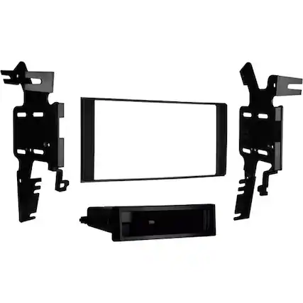 Front. Metra - Dash Kit for Select 2013-2021 Nissan Frontier DIN DDIN - Black.