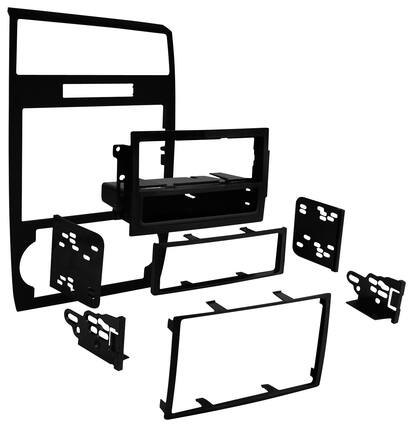 Front. Metra - Dash Kit for Select 2005-2007 Dodge Charger DDIN - Black.
