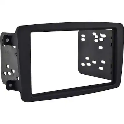 Front. Metra - Dash Kit for Select 2001-2006 Mercedes-Benz C Class CLK Class C230 Coupe G DDIN - Matte Black.