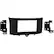 Front. Metra - Dash Kit for Select 2011-2017 Smart Fortwo DDIN - Black.