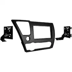 Front. Metra - Dash Kit for Select 2013-2015 Honda Civic DDIN - Matte Black.