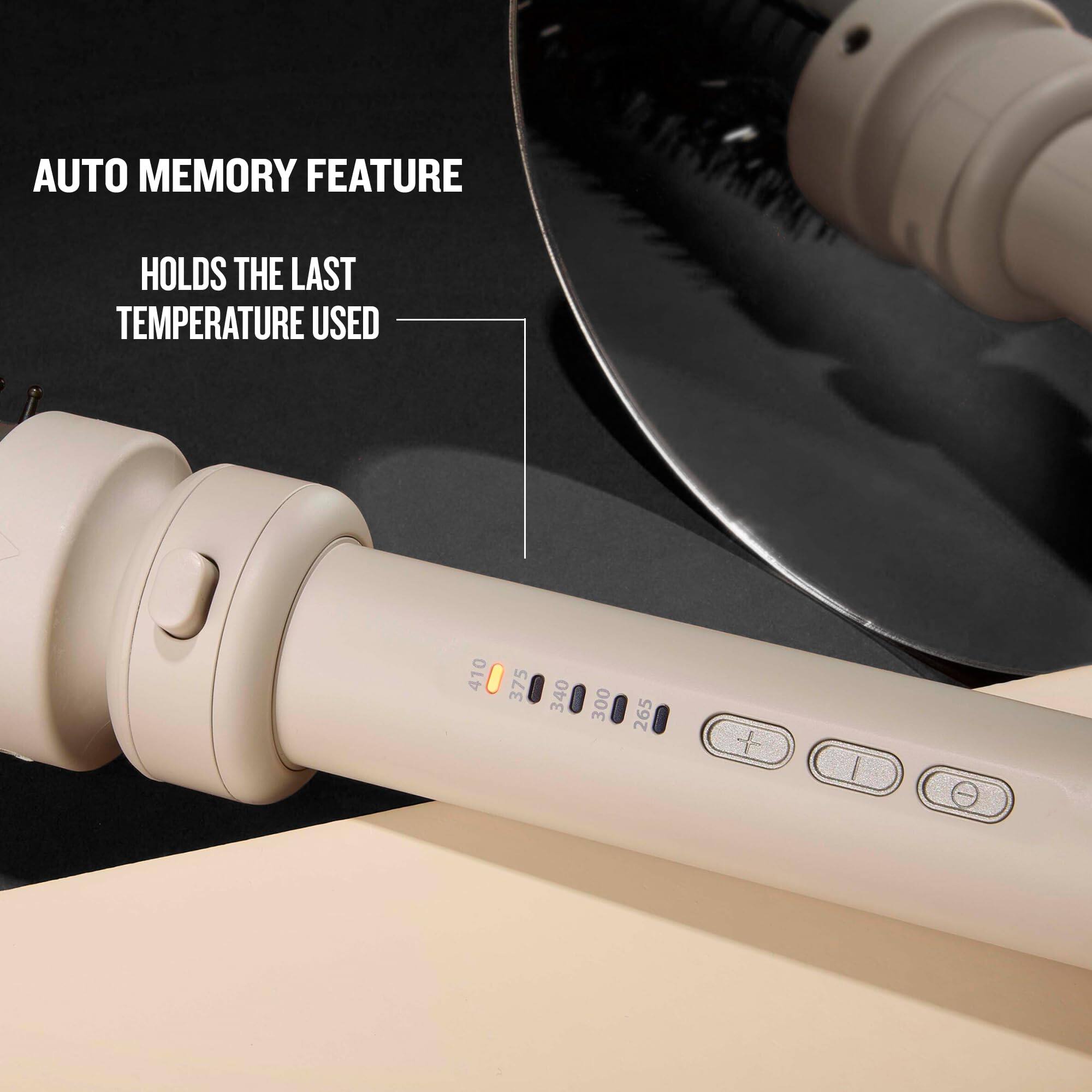 AUTO MEMORY FEATURE  
HOLDS THE LAST TEMPERATURE USED