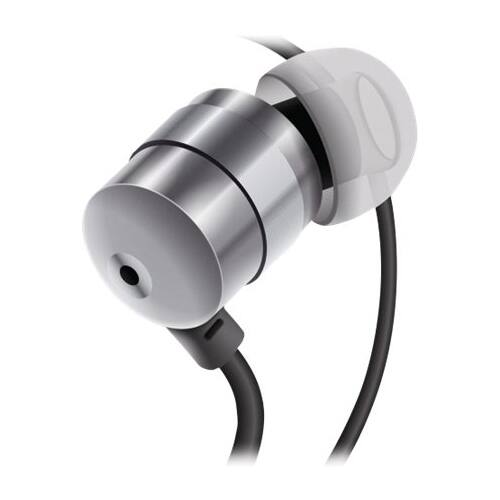 Front. GOgroove - AudiOHM Gen 1 Wired In-Ear Headphones - Silver.