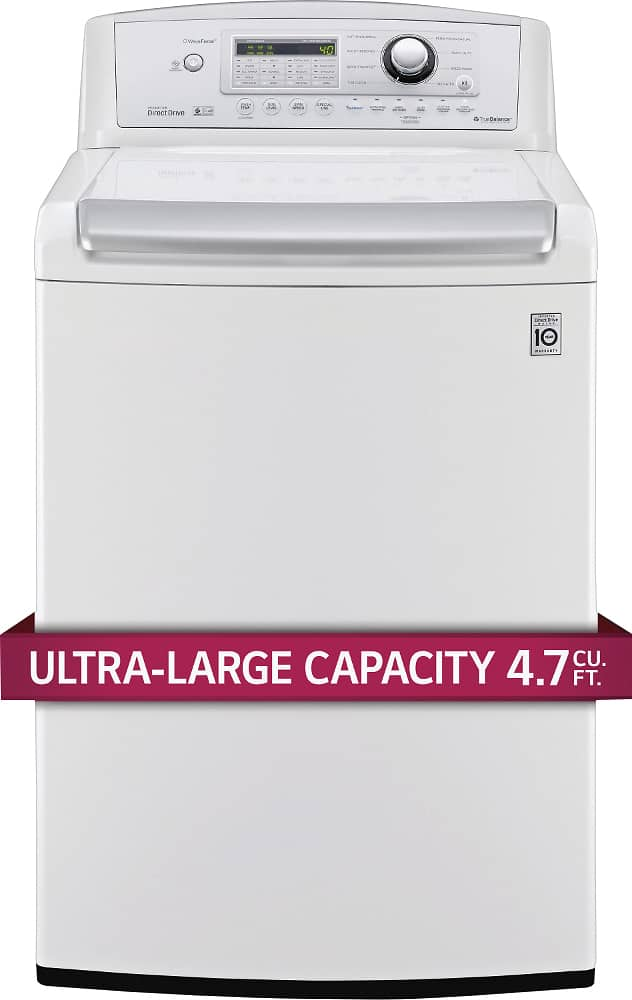 Customer Reviews Lg 45 Cu Ft 8 Cycle High Efficiency Top Loading Washer White Wt4970cw 4990