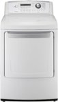 Front. LG - 7.3 Cu. Ft. 8-Cycle Gas Dryer - White.