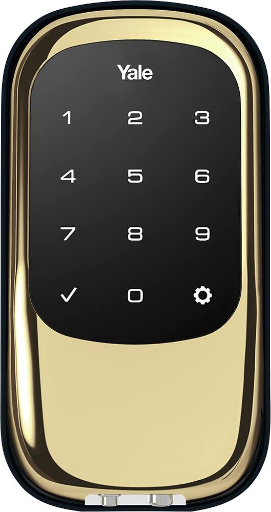 Front. Yale - T1L Z-Wave Touchscreen Deadbolt Replacement Smart Lock.