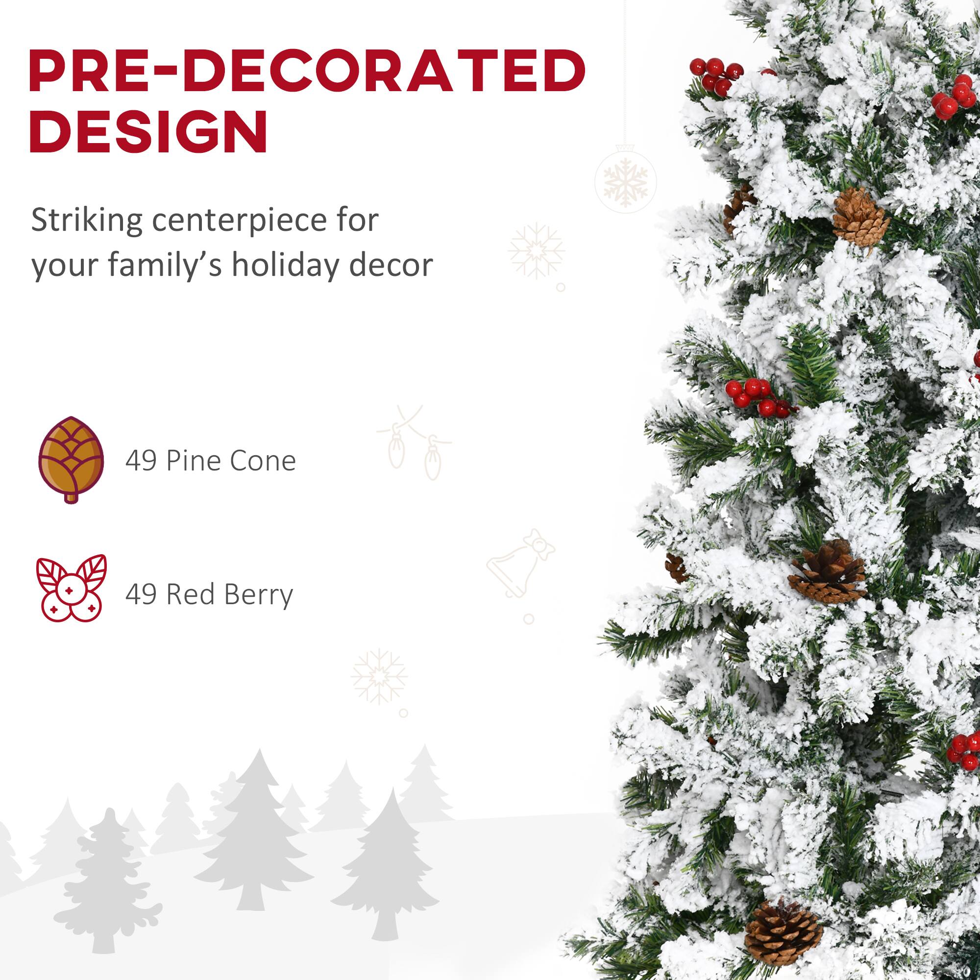 PRE-DECORATED DESIGN

Striking centerpiece for your family's holiday decor

49 Pine Cone

49 Red Berry
