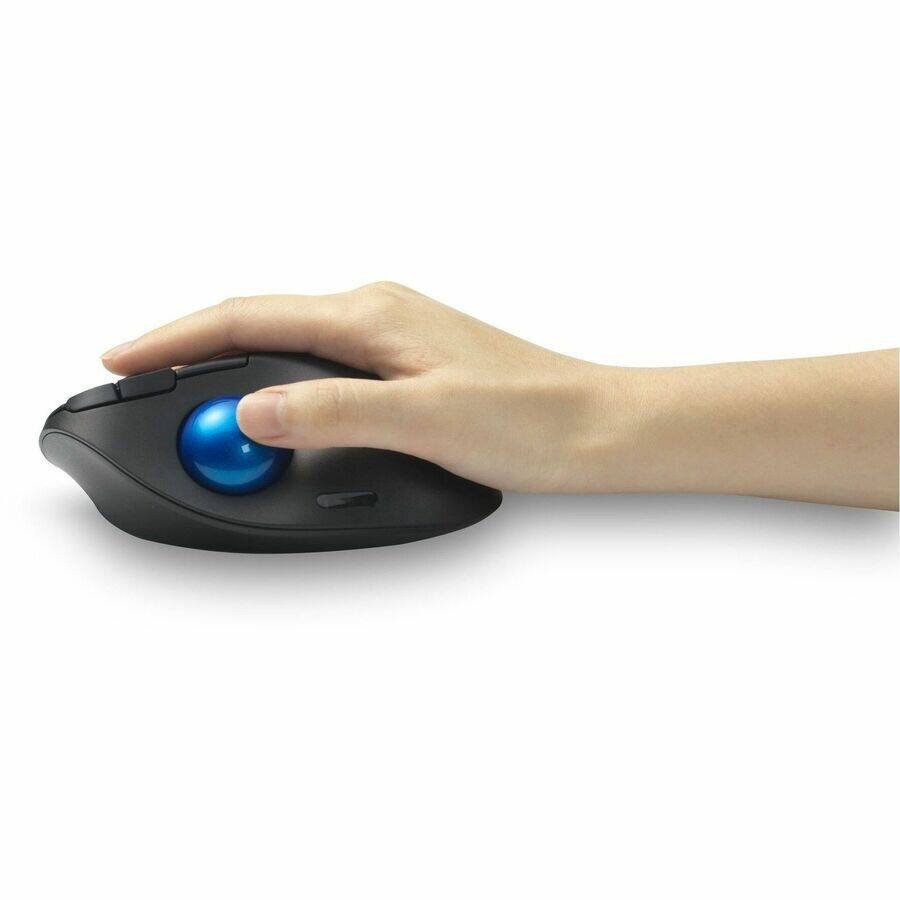 Alt View 7. Kensington - Kensington Pro Fit Ergo TB450 Trackball - Optical - Wireless - Bluetooth - 2.40 GHz - Black - USB 2.0 Type A - 1600 dpi - Black.
