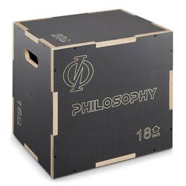 Philosophy Gym - 3 in 1 Non-Slip Plyo Box - Jump Plyometric Box for Training - Gray