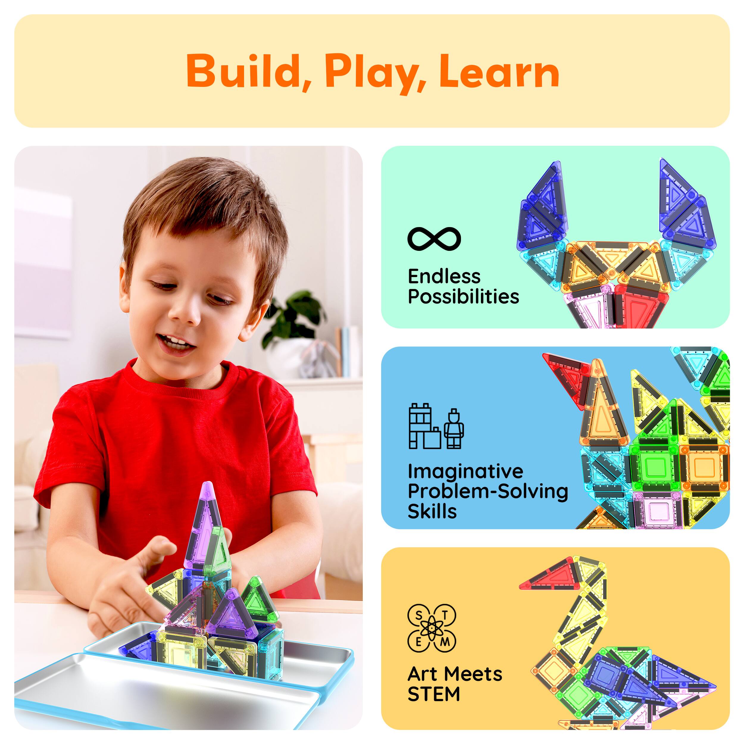 Build, Play, Learn

Endless Possibilities

Imaginative Problem-Solving Skills

Art Meets STEM