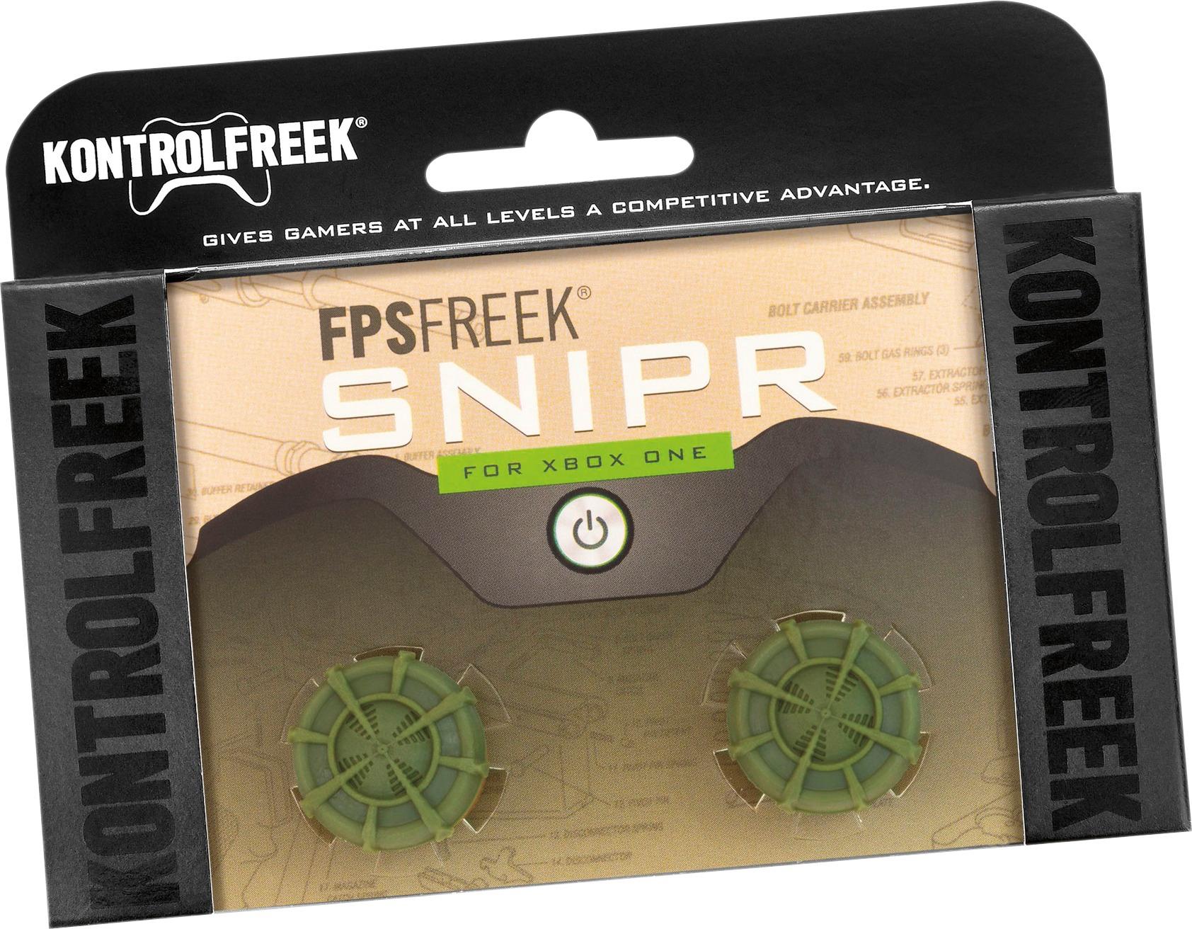 Performance Thumbsticks Domed | Green KontrolFreek FPS Freek Snipr for Xbox One Controller 2 High-Rise Convex 