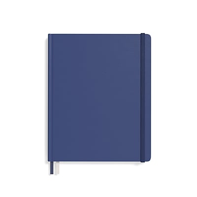 Alt View 3. TRU RED - Large Hard Cover Ruled Journal - Blue.