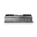 Viking - 36"W. Pro5S 4 Burner Built-in Gas Sealed Burner Rangetop-Stainless Steel - Stainless Steel