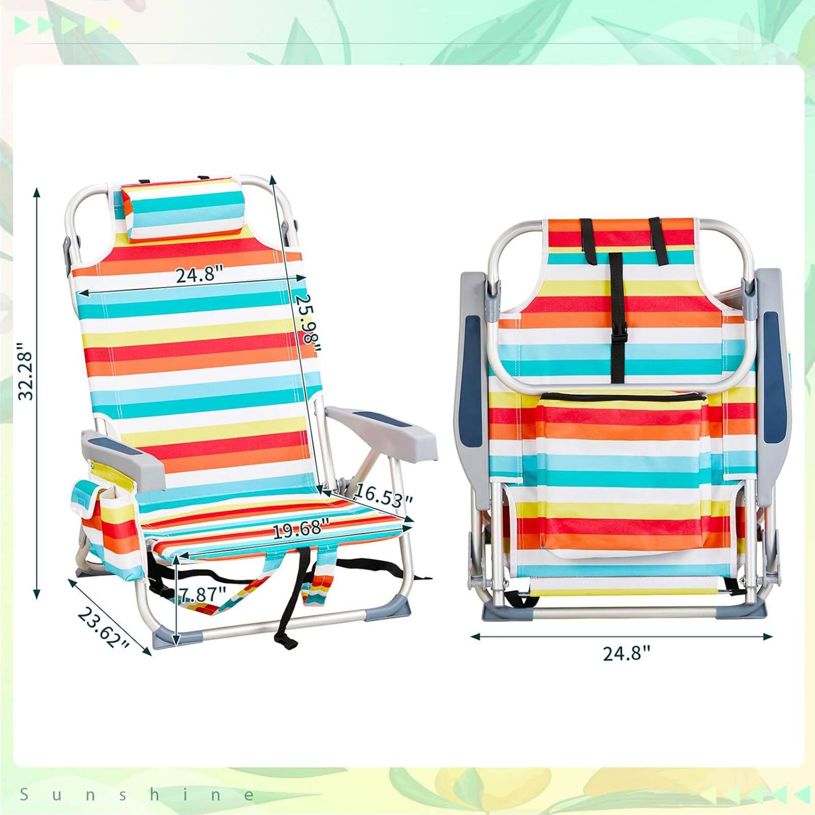 32.28" 24.8" 25.98" 16.53" 19.68" 23.62" 7.87" 24.8" Sunshine