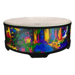 Remo - Kids Percussion 18-Inch Gathering Drum with Comfort Sound Technology and Rainforest Finish