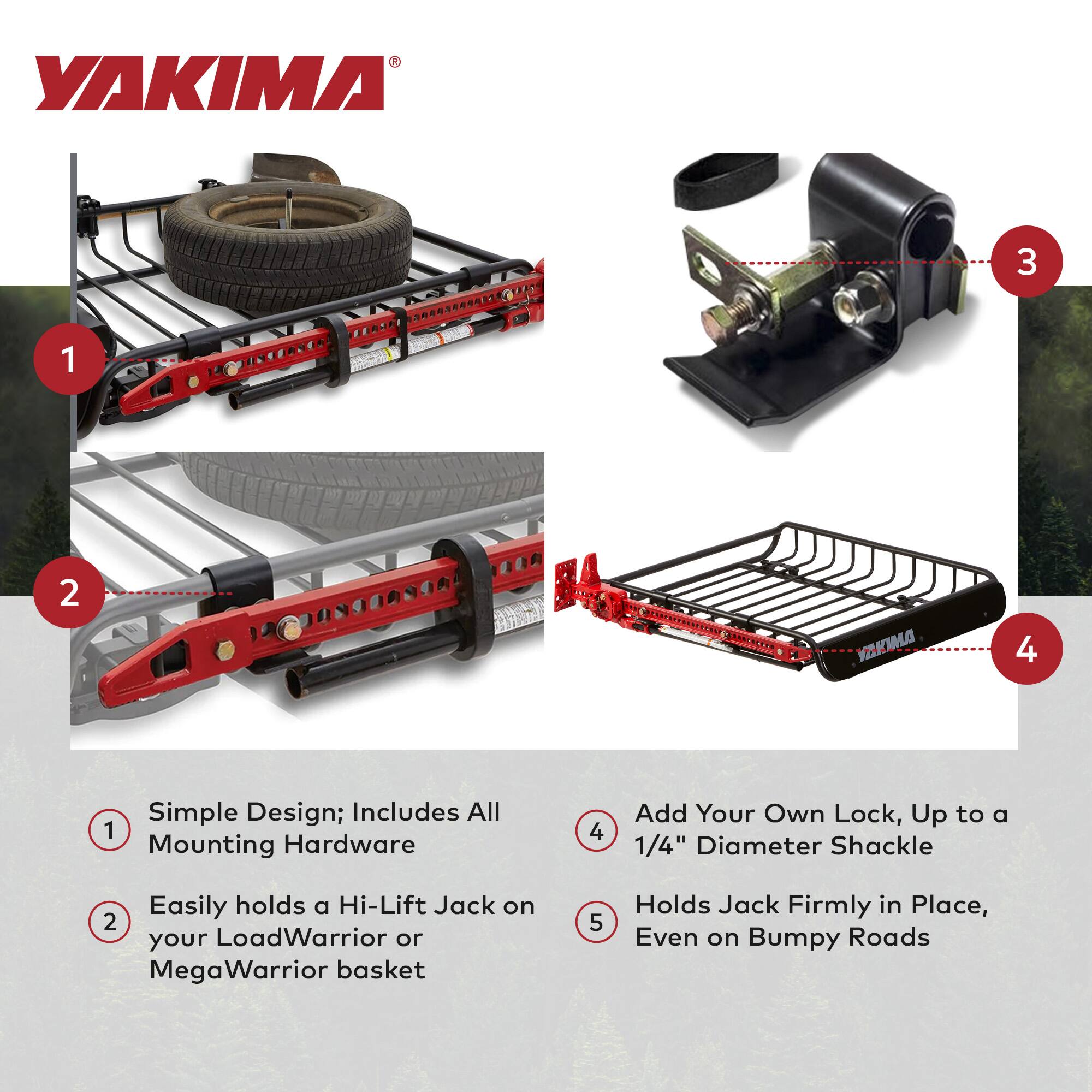 Yakima Hi Lift Jack Bracket Secures One Hi Lift Jack For Any Warrior ...