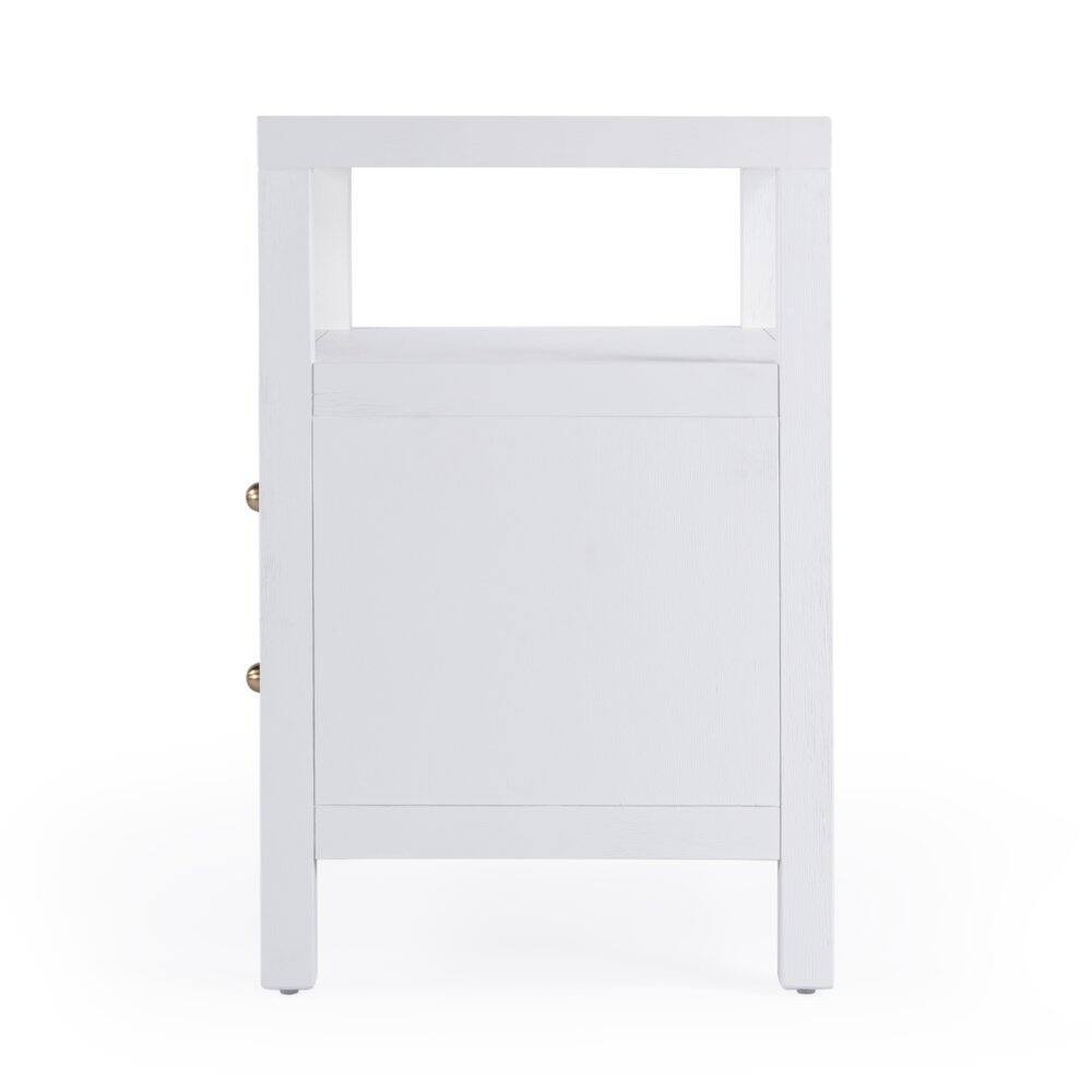 Back. Butler Specialty - Nora 2-Drawer Nightstand - White.