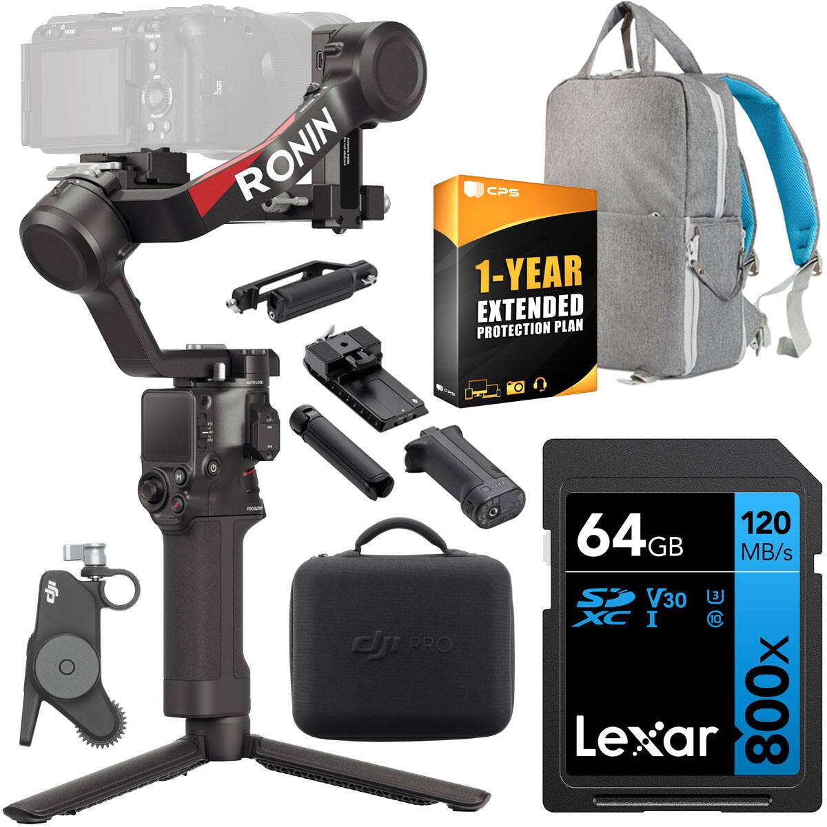 - RONIN
- 1-YEAR EXTENDED PROTECTION PLAN
- 64 GB 120 MB/s
- SDXC V30 I
- Lexar 800x