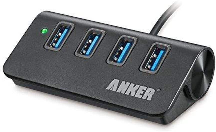 Anker - 4-Port USB A hub - Gray