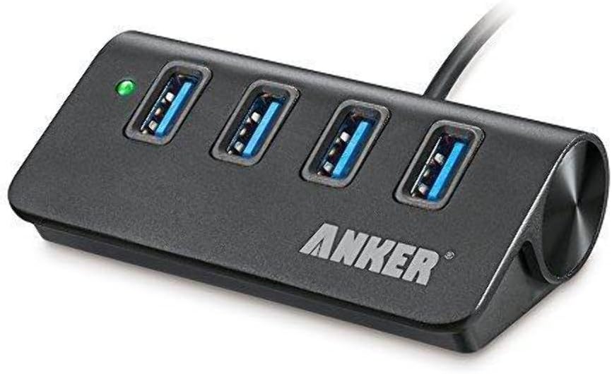 Anker - 4-Port USB A hub - Gray