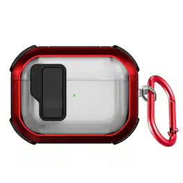 SaharaCase - Apple Airpods Pro 3 Case | Secure Lock | Anti-Shock Corners | Premium Clip | Venture-X Series - Viper Red