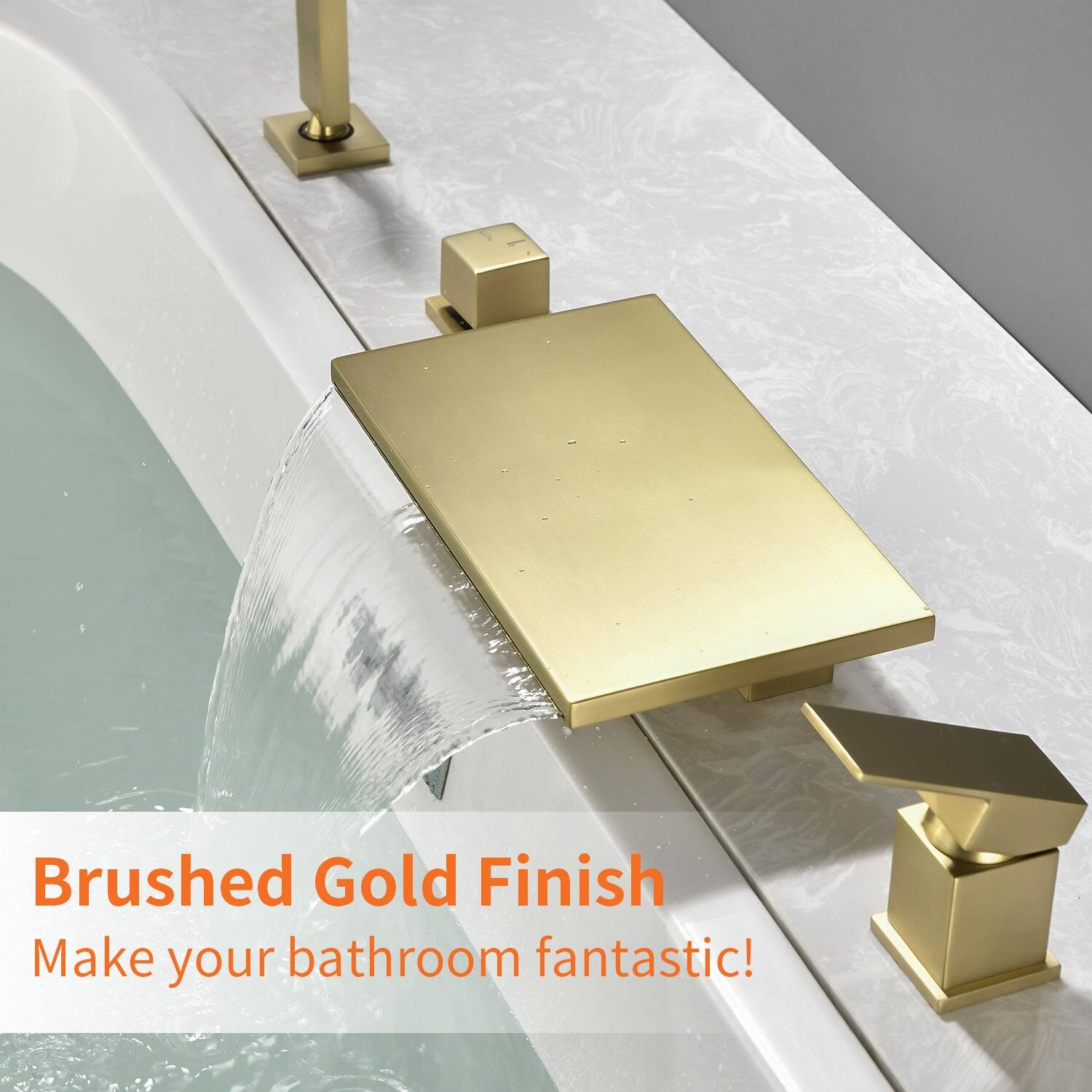 Brushed Gold Finish  
Make your bathroom fantastic!