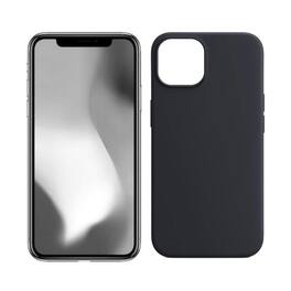 Qixxronics - Phone Cover for iPhone 11 Pro Max Silicone Case Shockproof Slim Design Phone Case Cover - Black