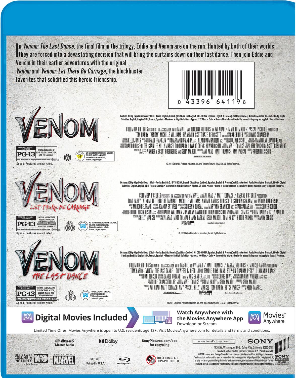 Alt View 1. Venom: 3-Movie Collection   - BLU-RAY.