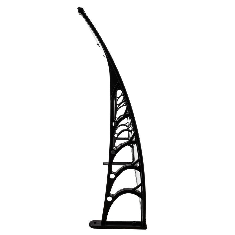 Alt View 3. Winado - DIY 40" x 80" Window Awning Outdoor Polycarbonate Front Door Rain Snow.