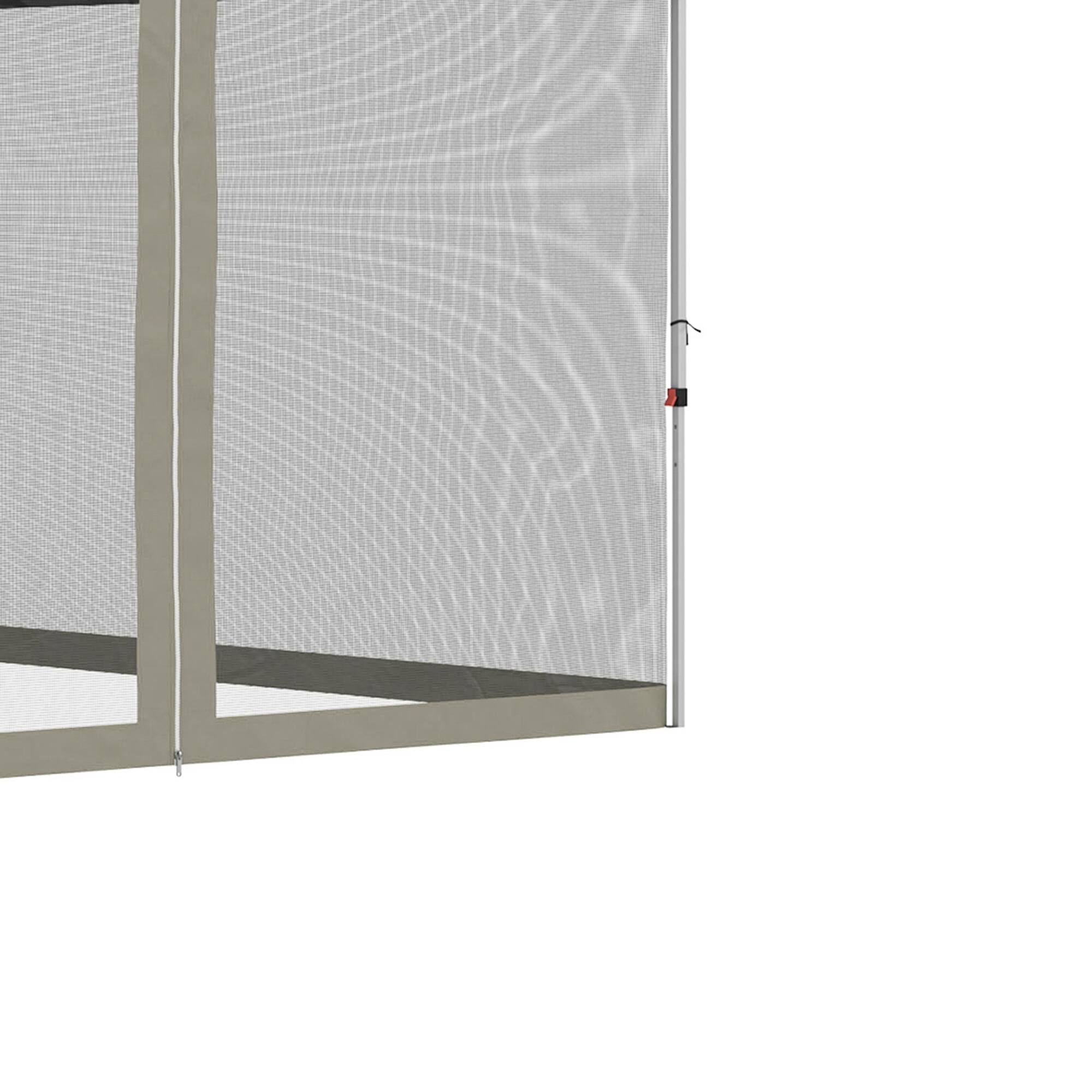 Alt View 8. Outsunny - 10' x 10' Pop Up Canopy Tent, Tents for Parties with Wheeled Carry Bag, Screen House Room - Beige.