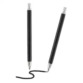 Unique Bargains - 2pcs Mech Pencil 4.0mm, Lead Holder Large Plastic w/ Sharpener for Drawing, Sketching, Woodworking - Black