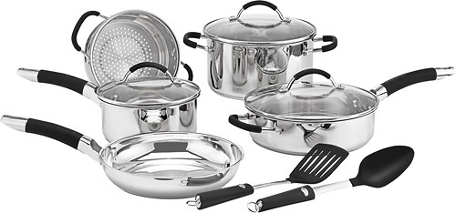 Best Buy: Cuisinart Pro Classic 13-Piece Stainless-Steel Cookware Set  Stainless-Steel HW86-13GR