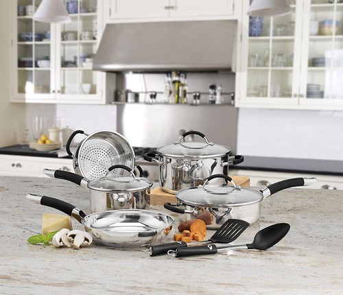 Best Buy: Cuisinart Kitchen Pro 10-Piece Nonstick Cookware Set 56-10BK
